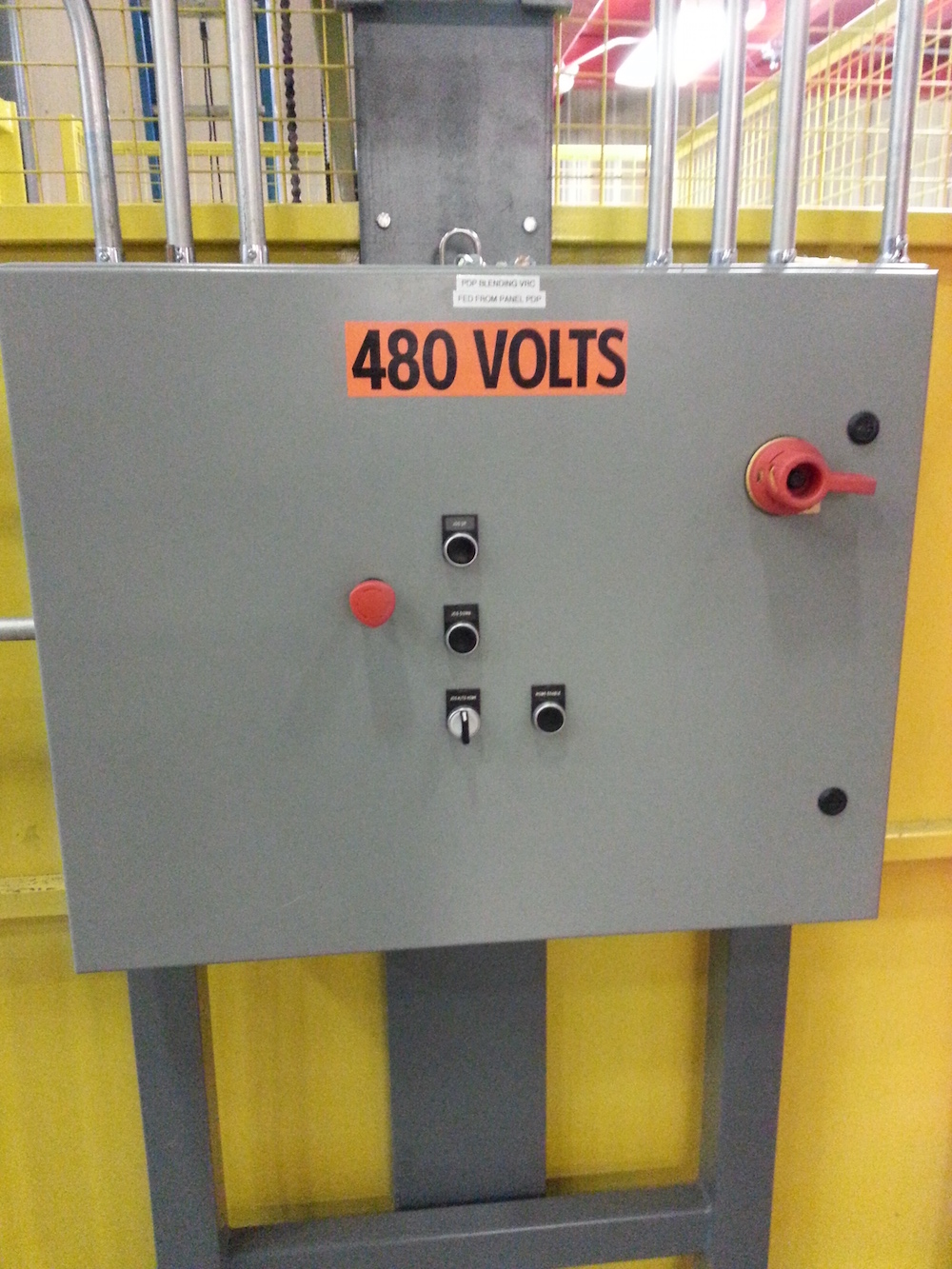 Vertical Reciprocating Conveyor control panel
